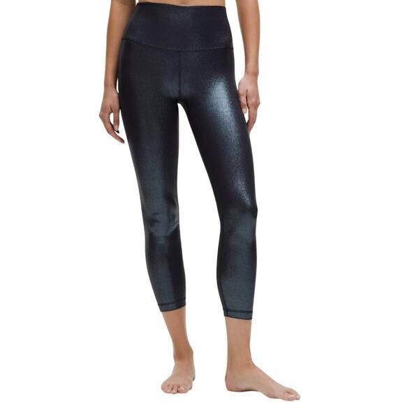 Lululemon Women's Black Align Shine 25" High Rise Pull On Leggings 4 NWOT - Picture 1 of 14